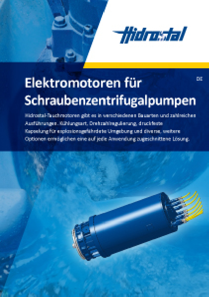 Elektromotor für Schraubenzentrifugalpumpen